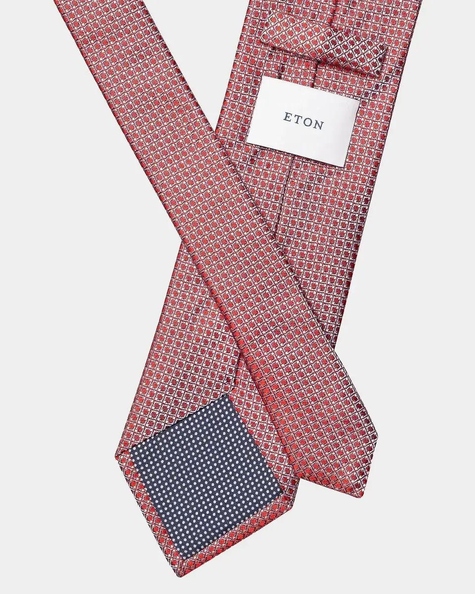 Eton Men's Micro Circle Silk Tie | Thumbnail 2 Eton Men's Micro Circle Silk Tie | Thumbnail 2