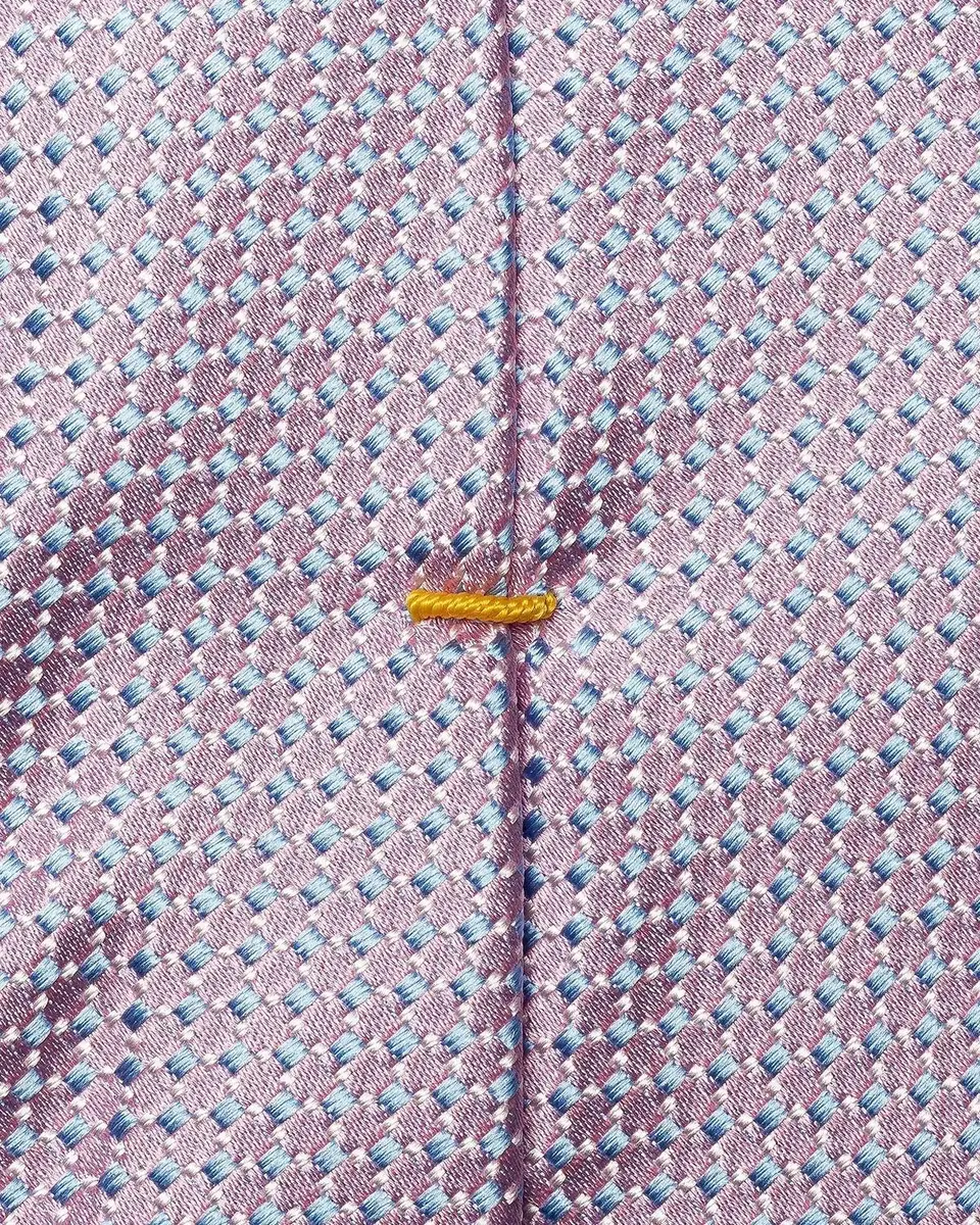 Eton Men's Geometric-Woven Linen Tie | Thumbnail 3