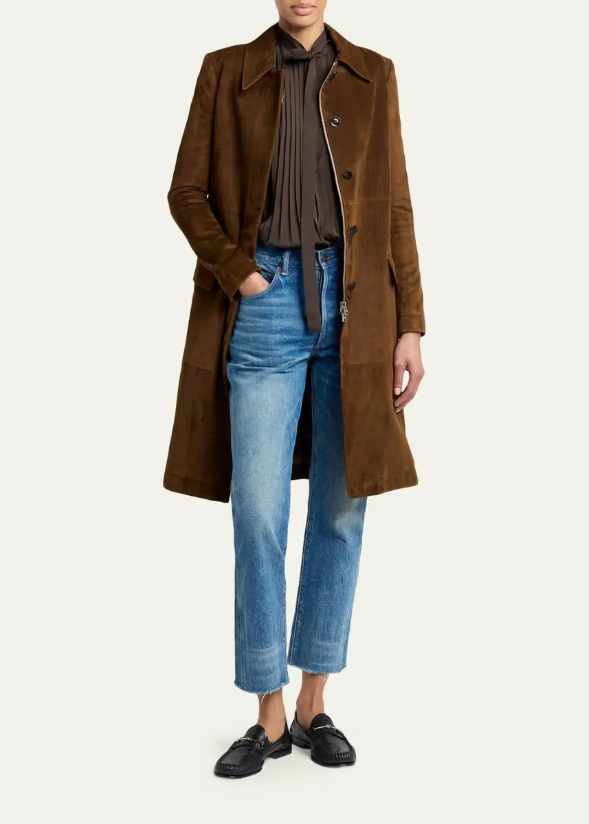 Tom Ford Pleated Balloon-Sleeve Neck-Scarf Blouse | Thumbnail 2 Tom Ford Pleated Balloon-Sleeve Neck-Scarf Blouse | Thumbnail 2