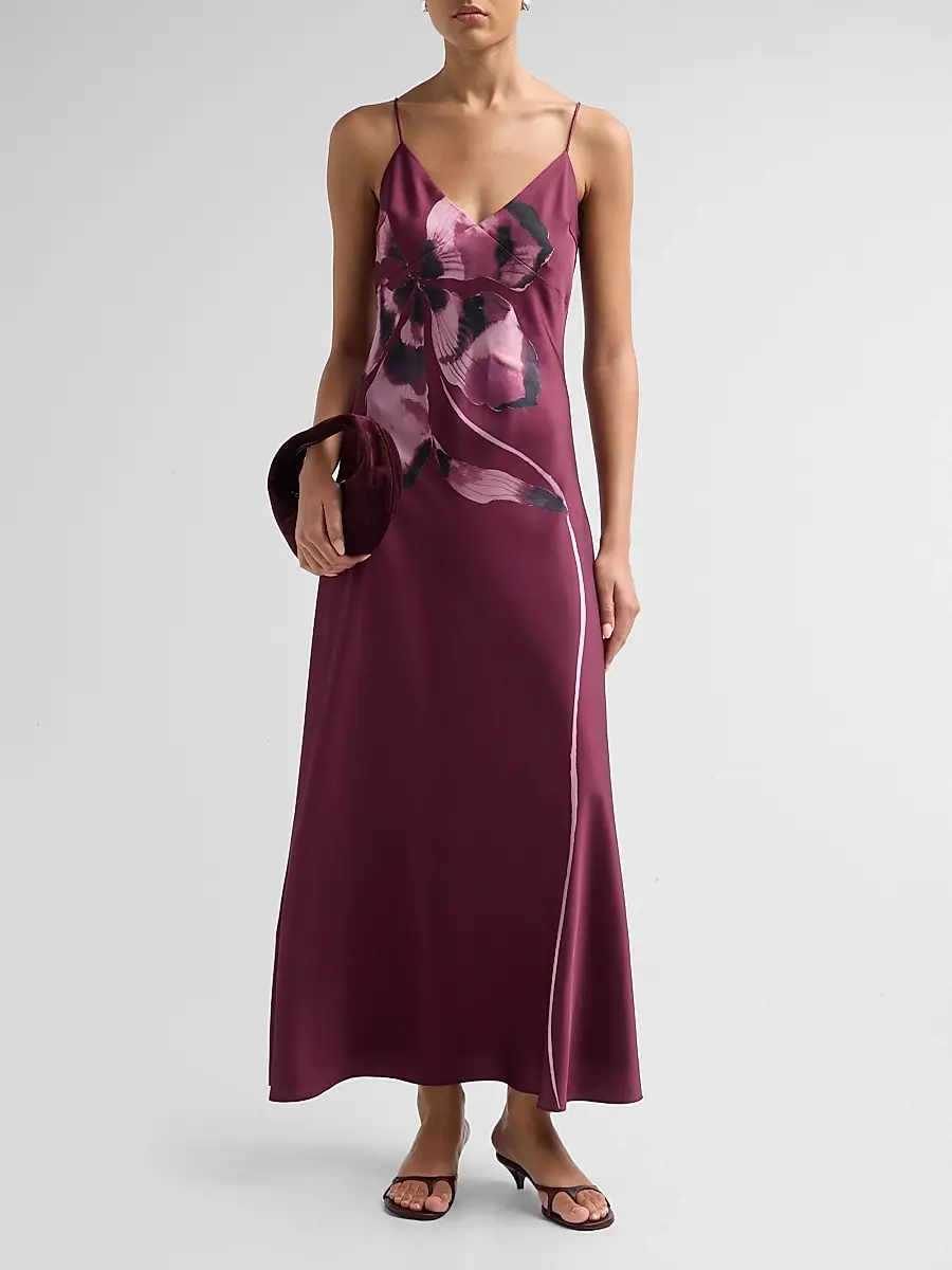 Amur Women's Coralee Floral Slip Maxi Dress | Thumbnail 2 Amur Women's Coralee Floral Slip Maxi Dress | Thumbnail 2
