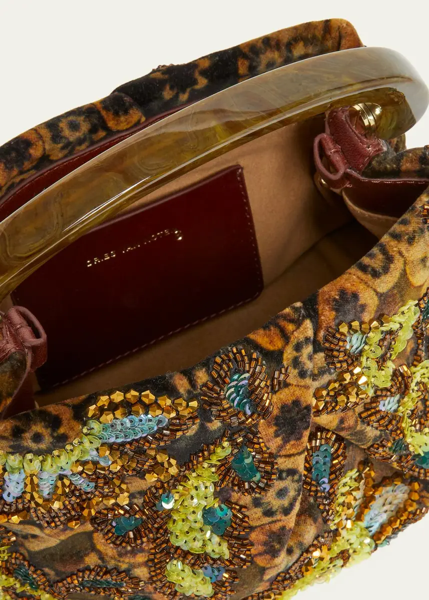 Dries Van Noten Beaded Floral Top-Handle Bag | Thumbnail 4 Dries Van Noten Beaded Floral Top-Handle Bag | Thumbnail 4