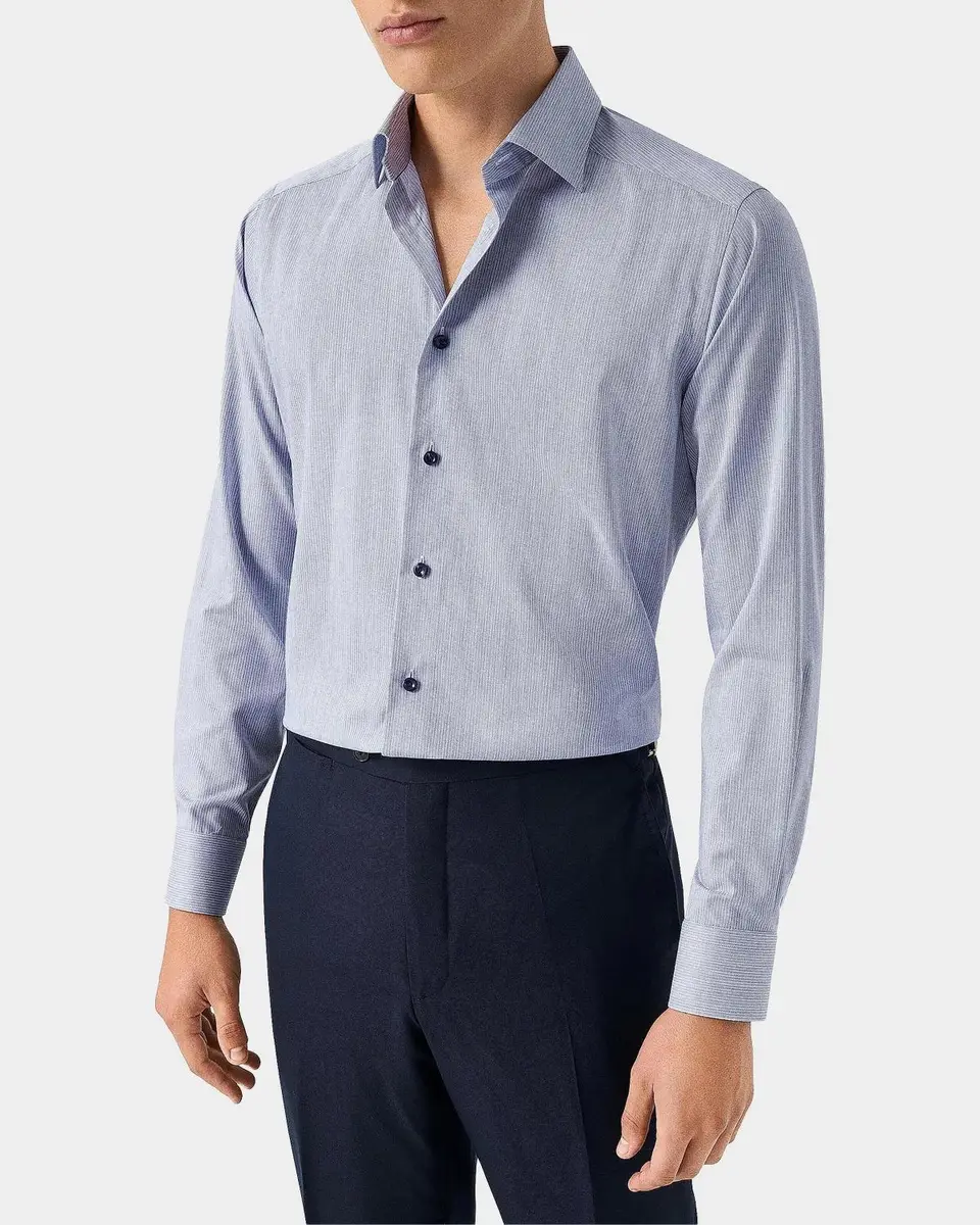 Eton Men's Slim Fit Stripe Sport Shirt | Thumbnail 4 Eton Men's Slim Fit Stripe Sport Shirt | Thumbnail 4