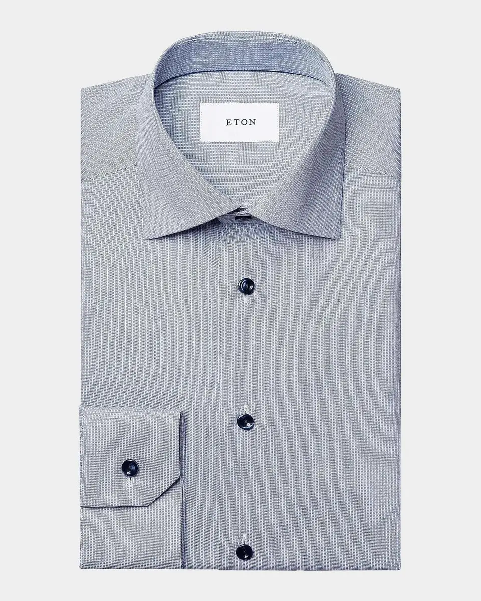 Eton Men's Slim Fit Stripe Sport Shirt | Thumbnail 8 Eton Men's Slim Fit Stripe Sport Shirt | Thumbnail 8