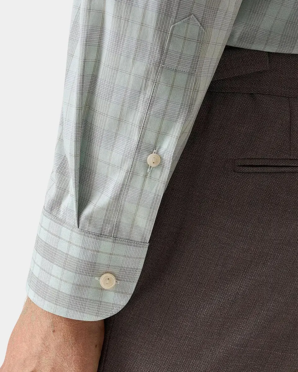 Eton Men's Contemporary Fit Plaid Sport Shirt | Thumbnail 7