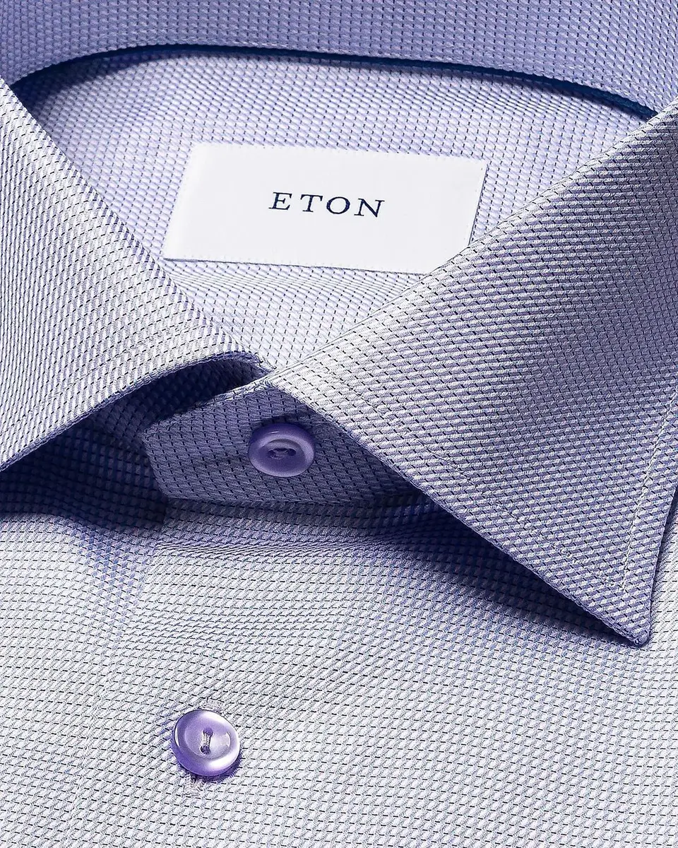 Eton Men's Contemporary-Fit Micro-Geometric Sport Shirt | Thumbnail 6