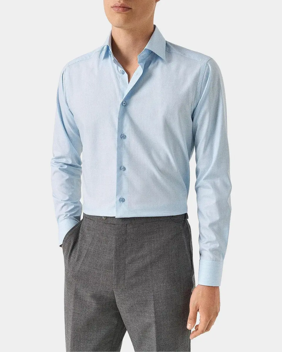 Eton Men's Contemporary-Fit Plaid Sport Shirt | Thumbnail 3 Eton Men's Contemporary-Fit Plaid Sport Shirt | Thumbnail 3