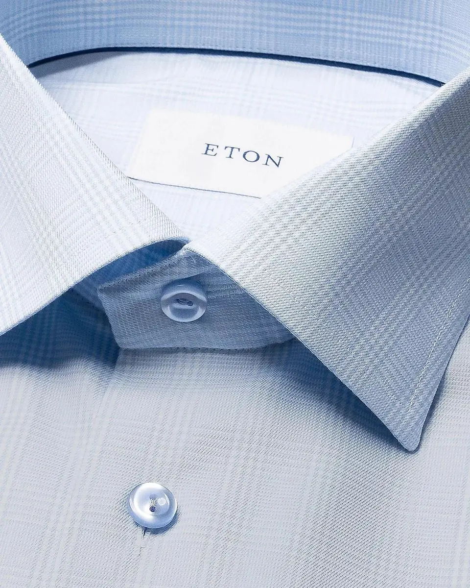 Eton Men's Contemporary-Fit Plaid Sport Shirt | Thumbnail 6 Eton Men's Contemporary-Fit Plaid Sport Shirt | Thumbnail 6