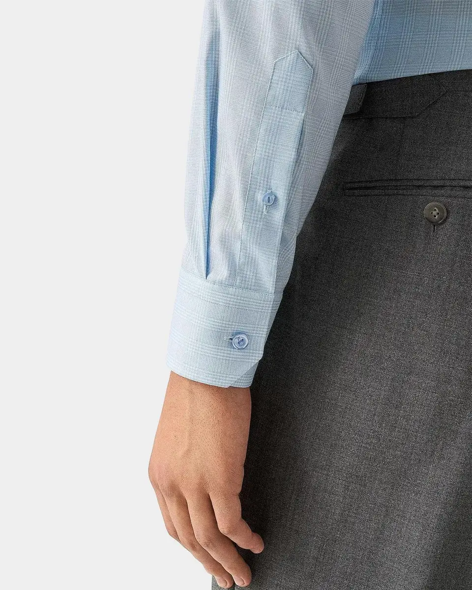 Eton Men's Contemporary-Fit Plaid Sport Shirt | Thumbnail 8 Eton Men's Contemporary-Fit Plaid Sport Shirt | Thumbnail 8