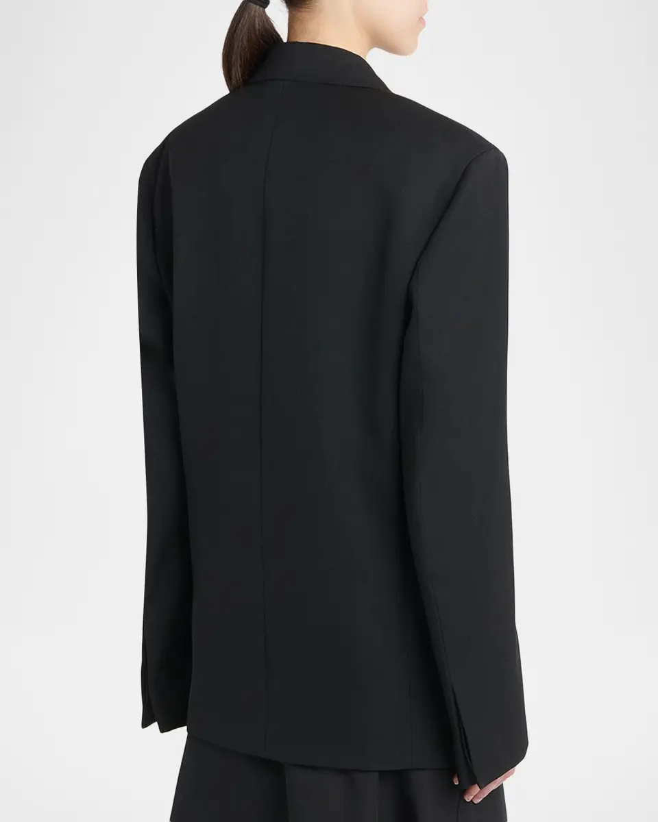 Bottega Veneta Oversized Single-Breasted Wool Blazer | Thumbnail 3