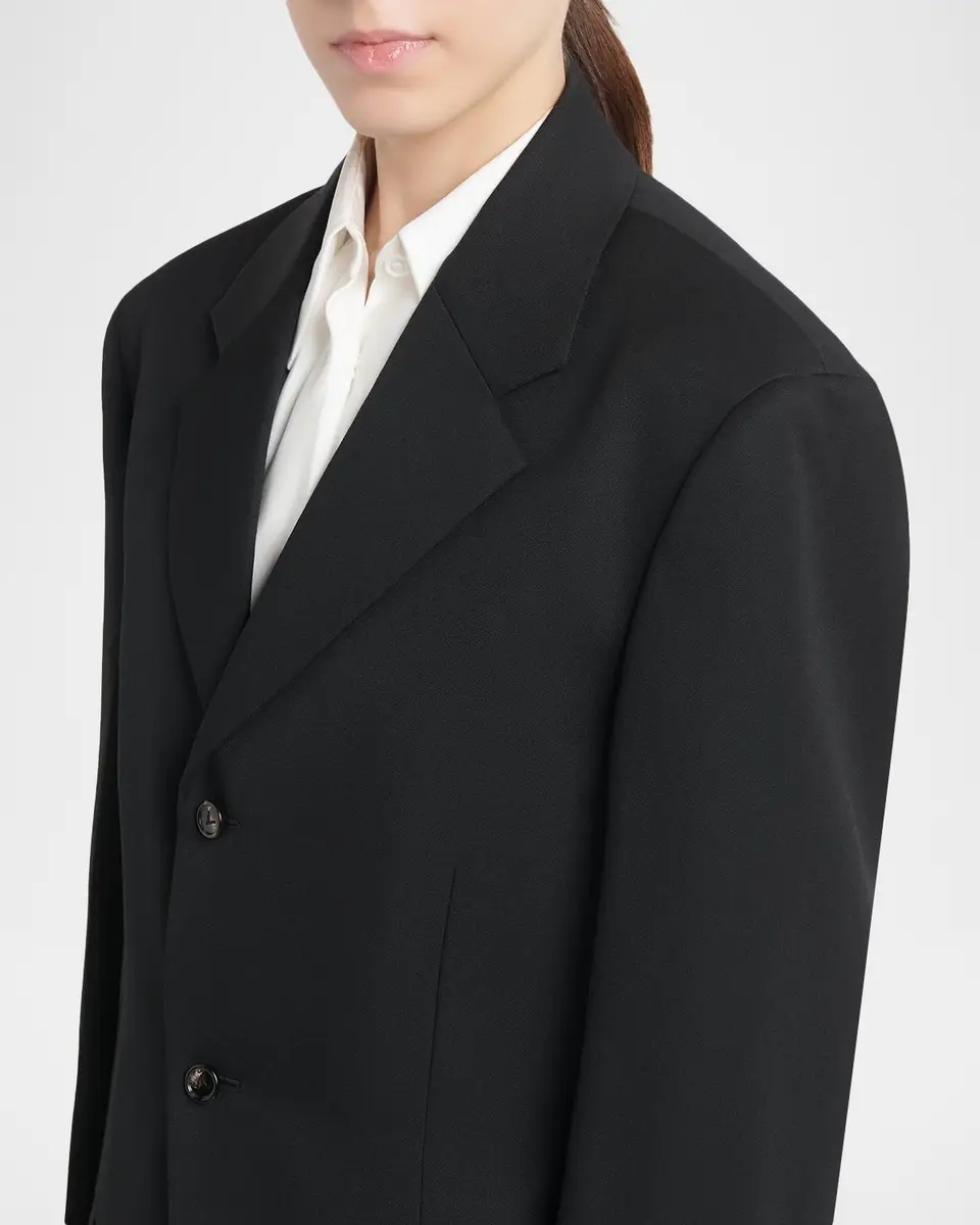Bottega Veneta Oversized Single-Breasted Wool Blazer | Thumbnail 5
