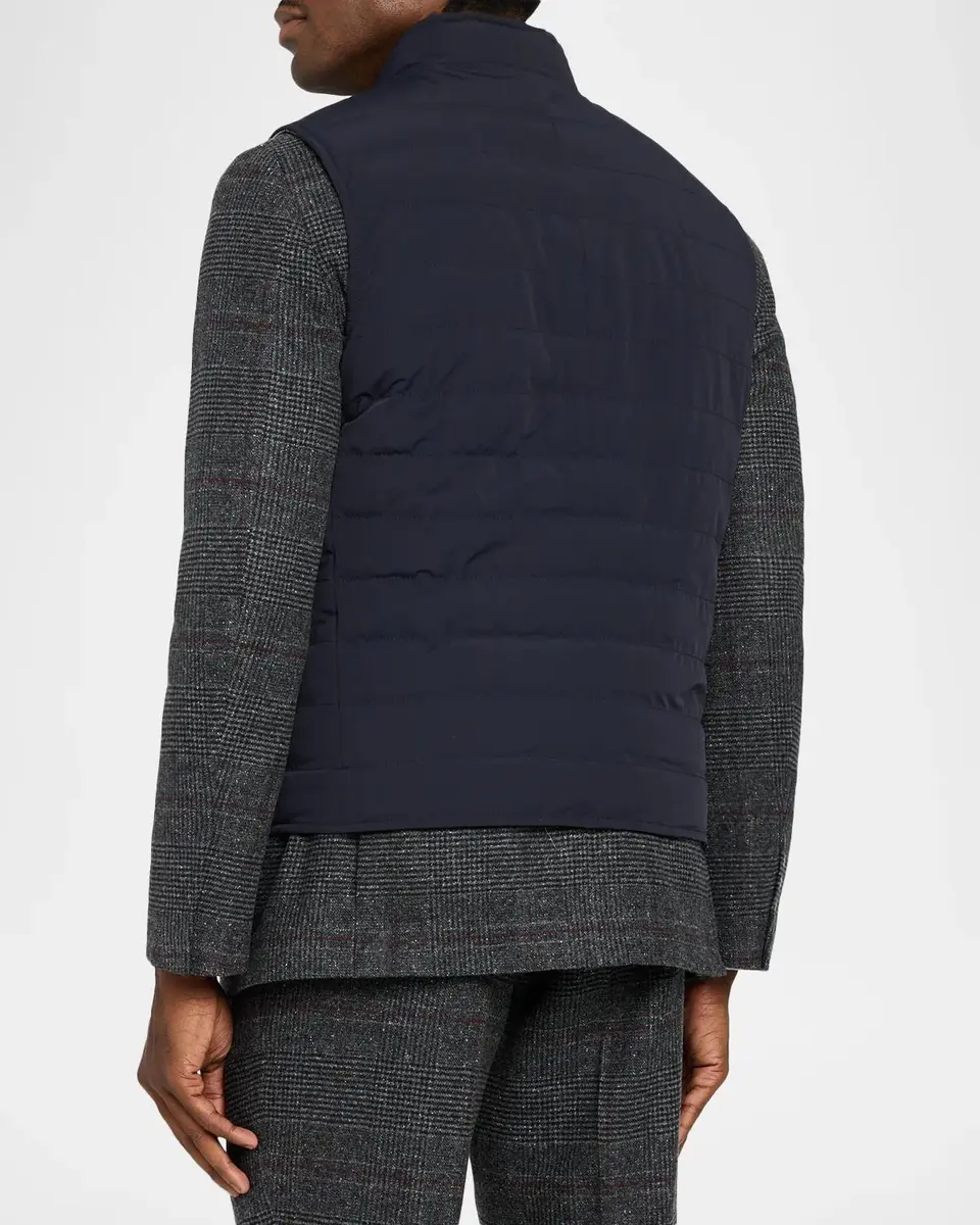 Brunello Cucinelli Men's Quilted Vest | Thumbnail 3