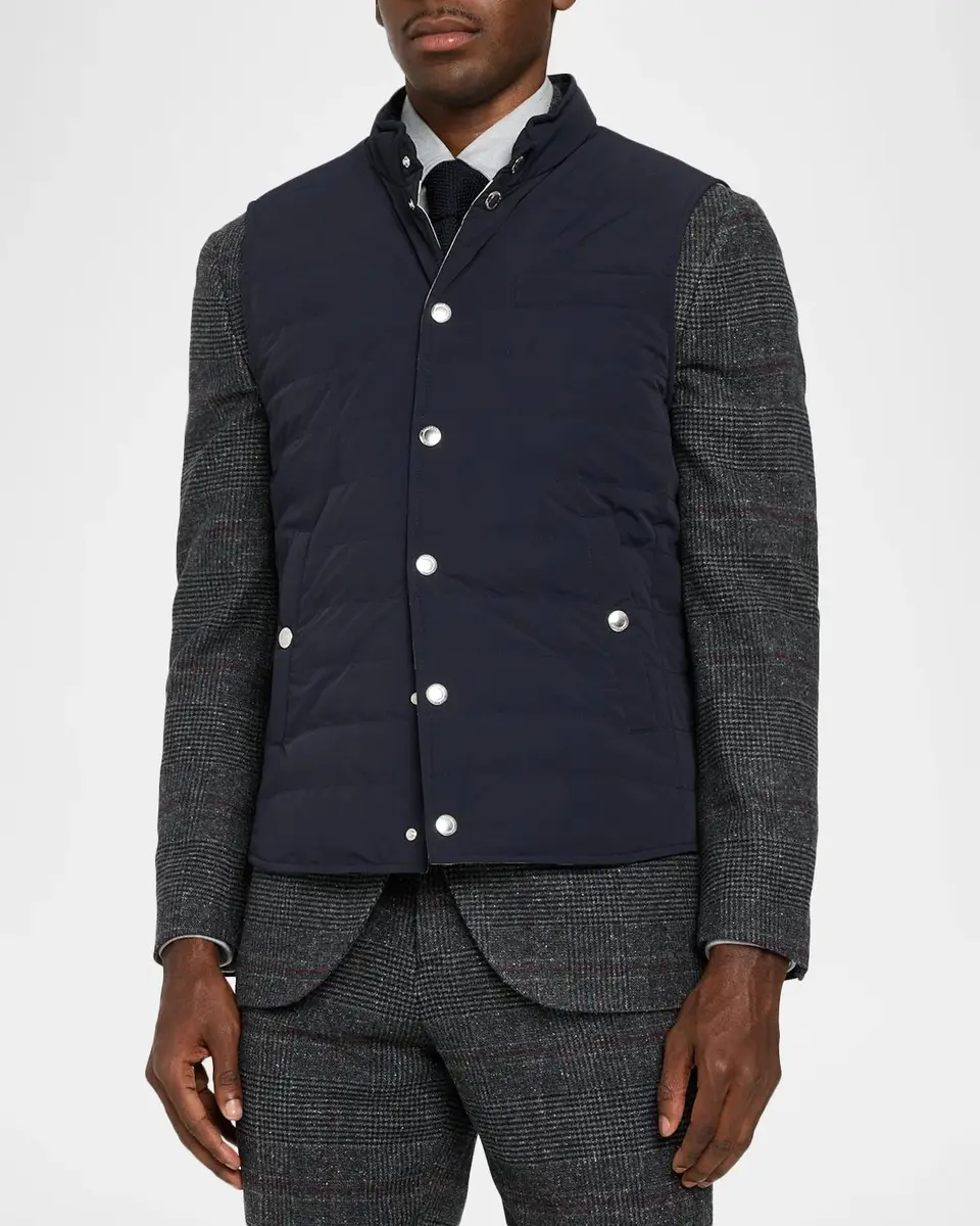 Brunello Cucinelli Men's Quilted Vest | Thumbnail 4