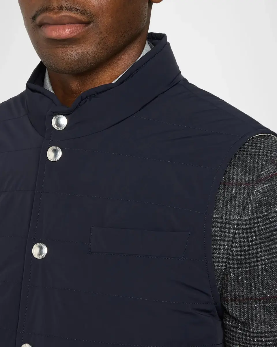 Brunello Cucinelli Men's Quilted Vest | Thumbnail 5