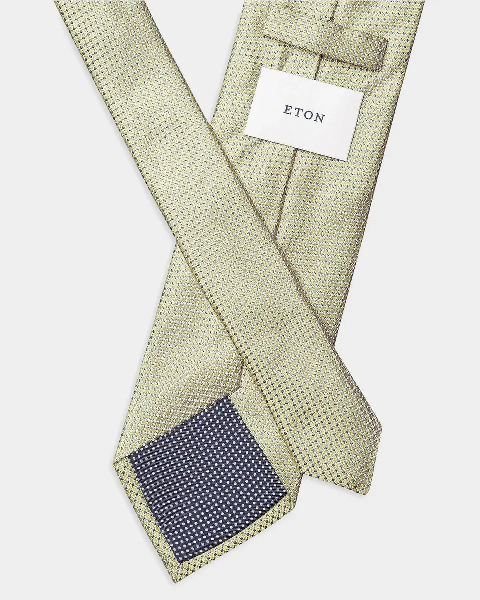 Eton Men's Micro Texture Linen Tie | Thumbnail 2 Eton Men's Micro Texture Linen Tie | Thumbnail 2
