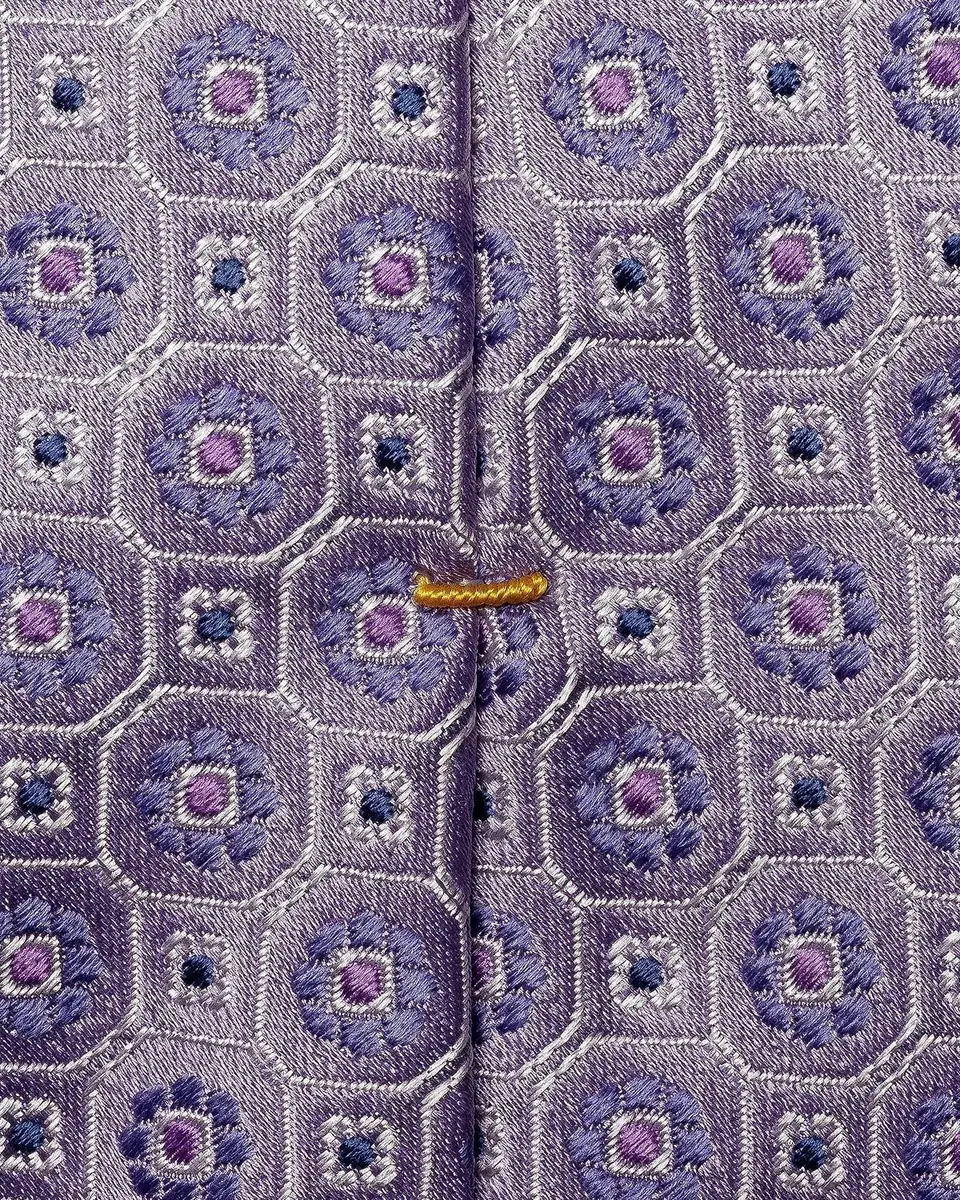 Eton Men's Floral Woven Silk Tie | Thumbnail 3 Eton Men's Floral Woven Silk Tie | Thumbnail 3