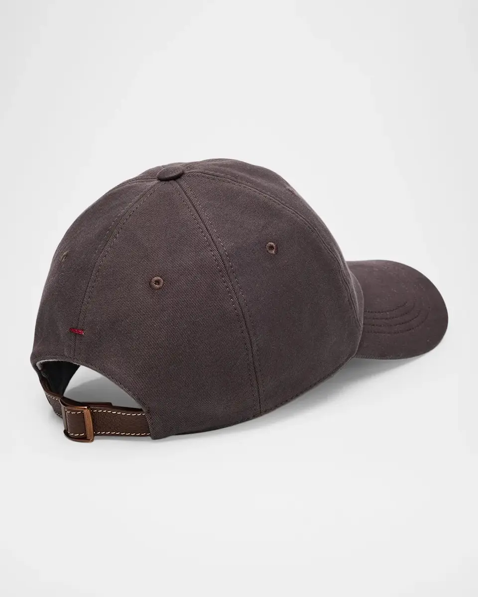 Brunello Cucinelli Logo Denim Baseball Cap | Thumbnail 2