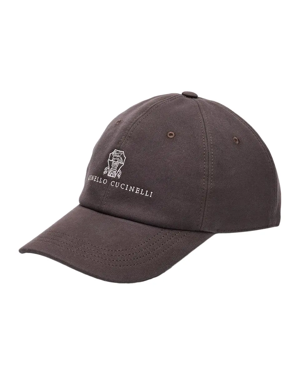 Brunello Cucinelli Logo Denim Baseball Cap | Thumbnail 3