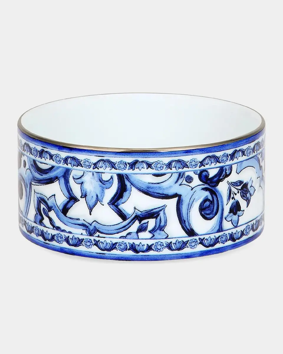 Dolce & Gabbana Blu Mediterraneo Round Porcelain Box | Thumbnail 2 Dolce & Gabbana Blu Mediterraneo Round Porcelain Box | Thumbnail 2