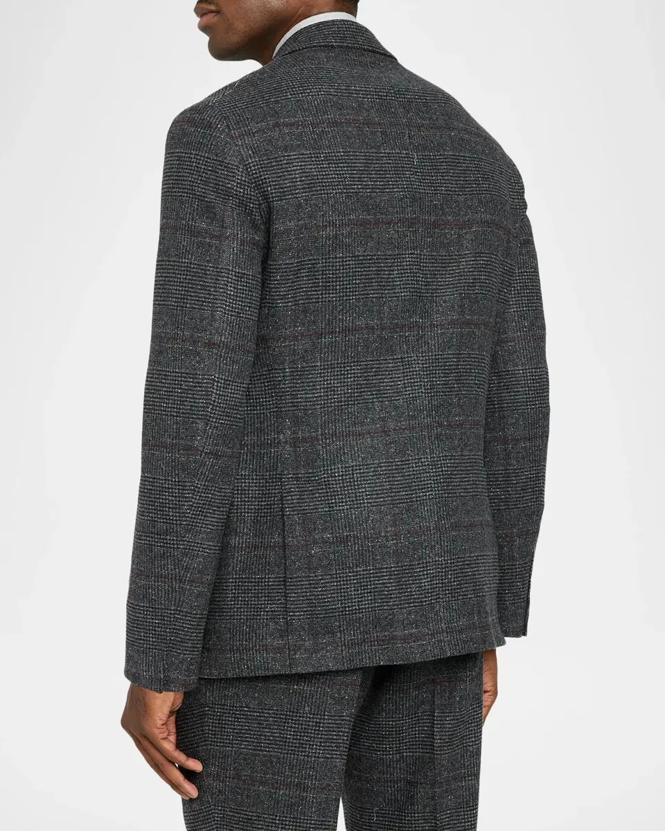 Brunello Cucinelli Glen Plaid Silk-Wool Blend Suit | Thumbnail 5