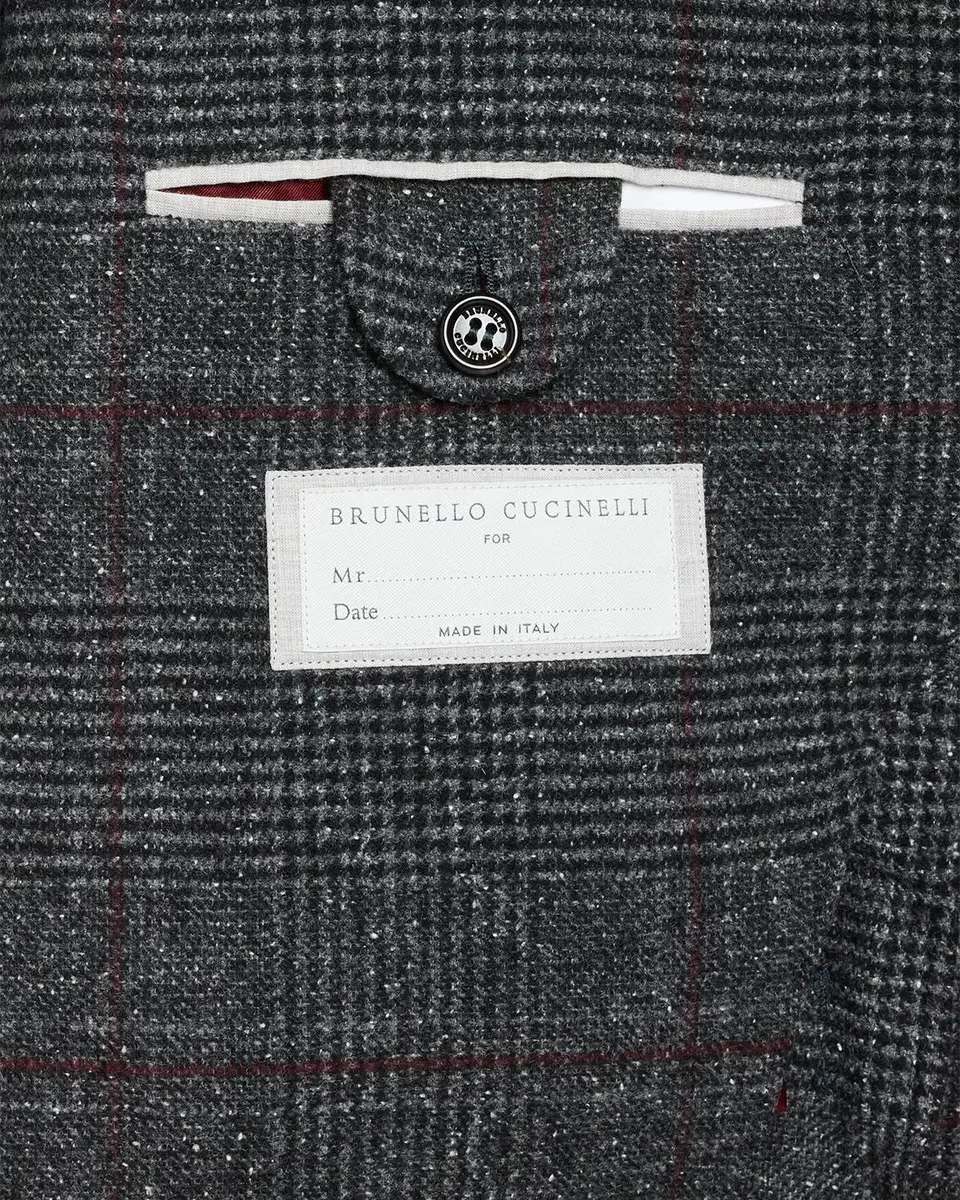 Brunello Cucinelli Glen Plaid Silk-Wool Blend Suit | Thumbnail 7