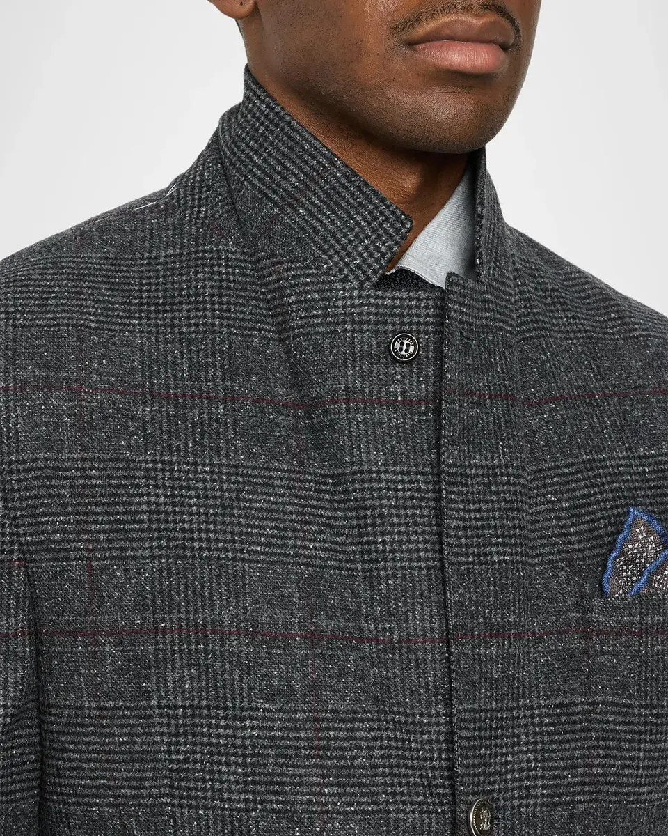 Brunello Cucinelli Glen Plaid Silk-Wool Blend Suit | Thumbnail 8