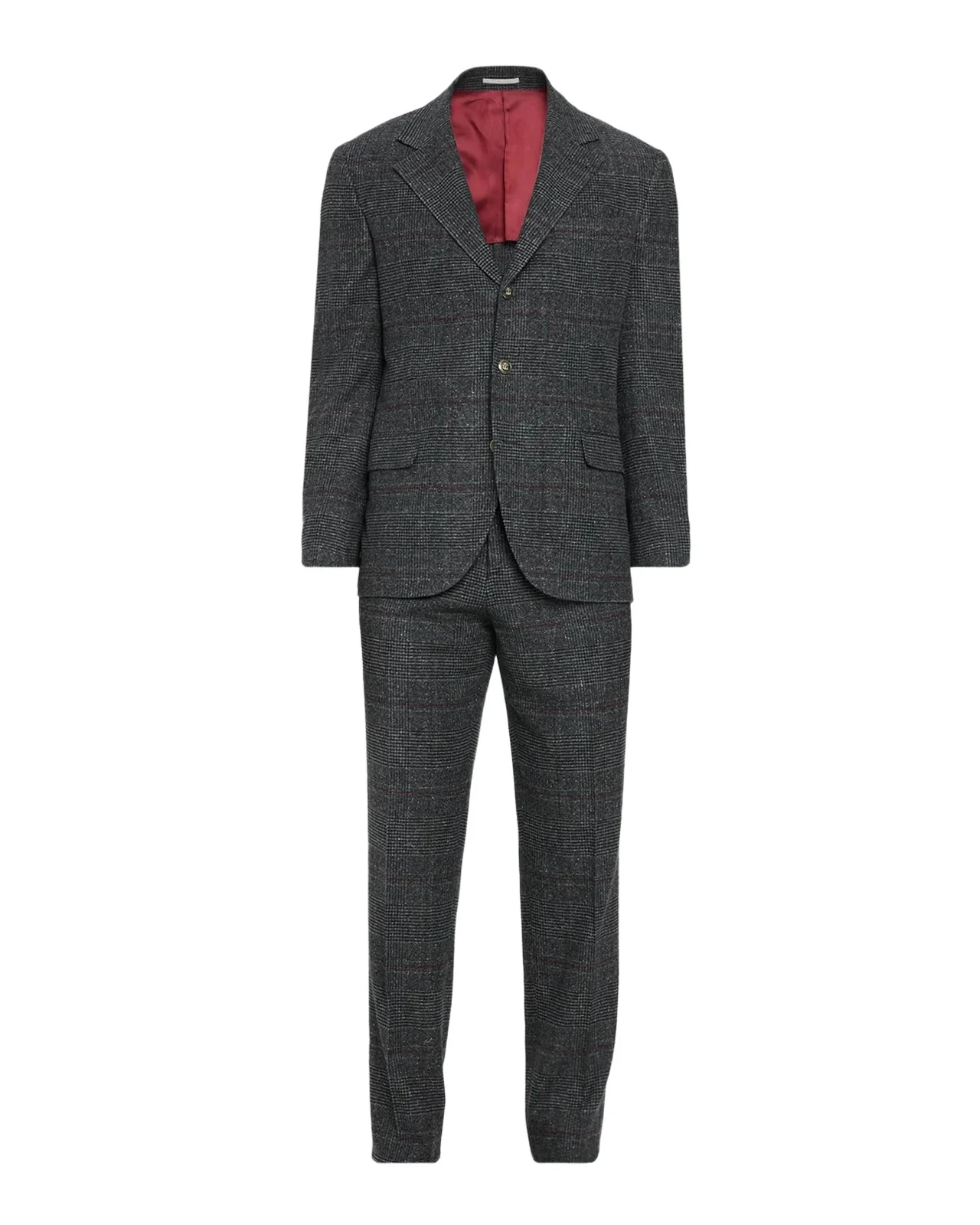 Brunello Cucinelli Glen Plaid Silk-Wool Blend Suit