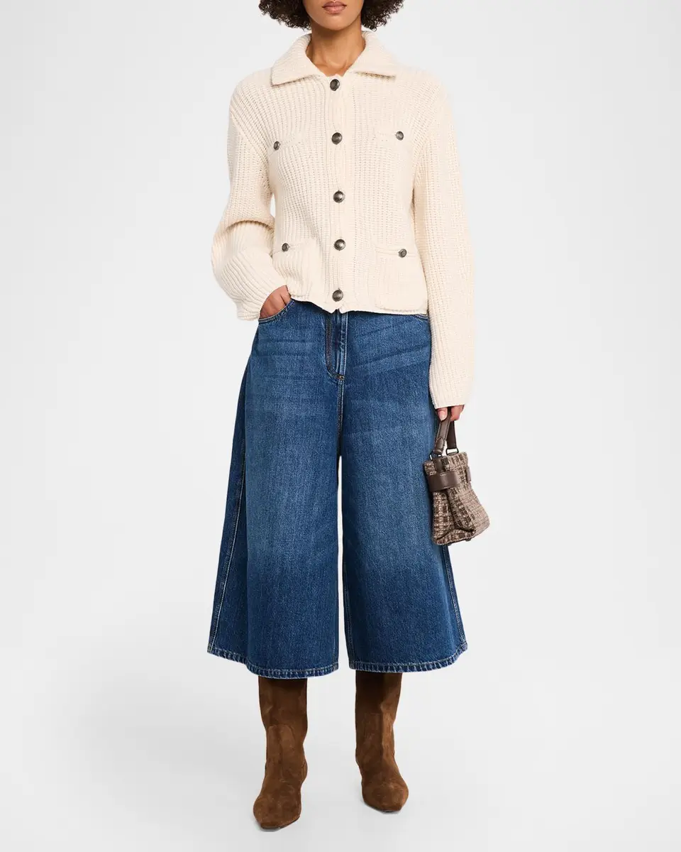 Brunello Cucinelli Monili Woven Plaid Top-Handle Bag | Thumbnail 5 Brunello Cucinelli Monili Woven Plaid Top-Handle Bag | Thumbnail 5