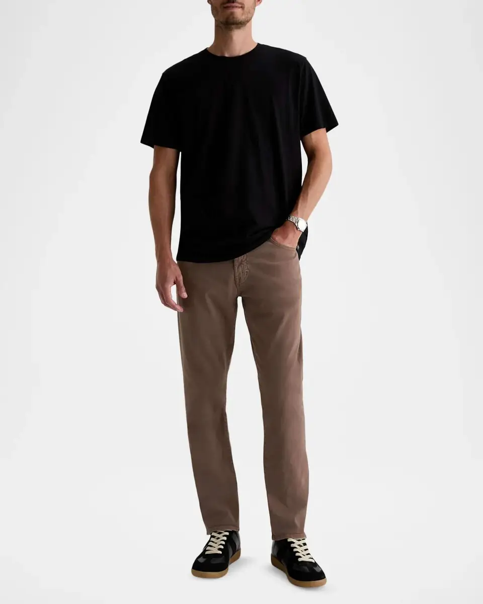 AG Jeans Everett Slim-Straight Twill Pants | Thumbnail 2