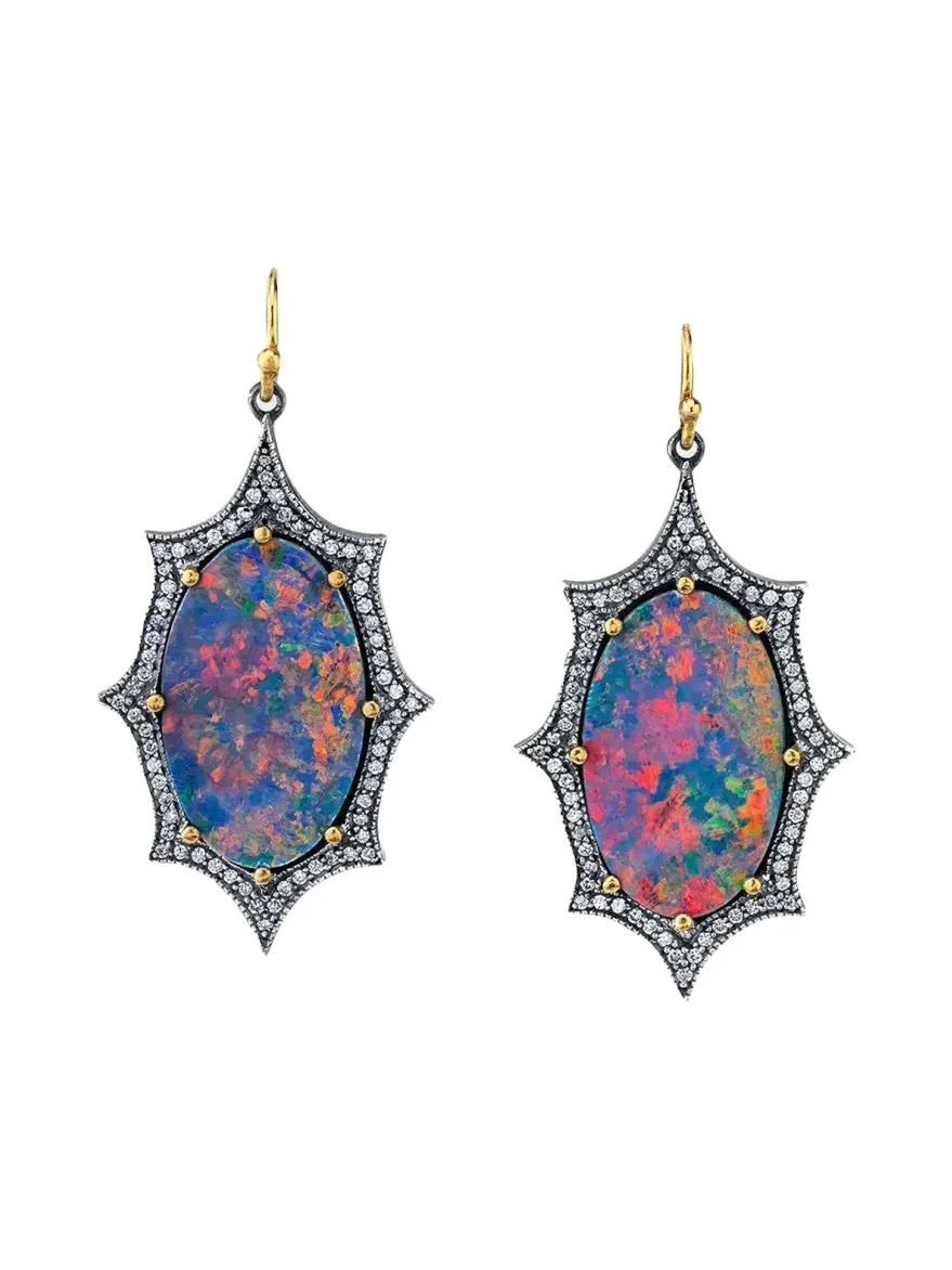 Arman Sarkisyan Australian Opal Oval Earrings