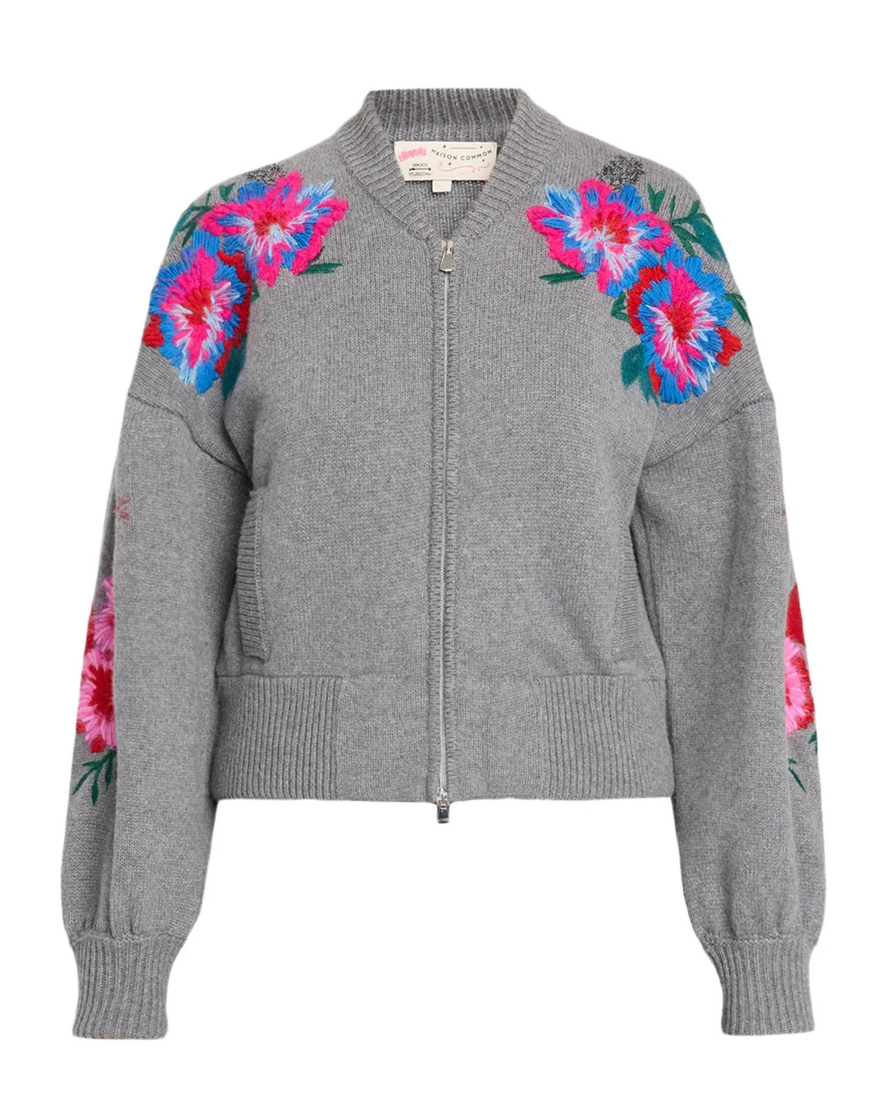Wool Zip-Up Cardigan