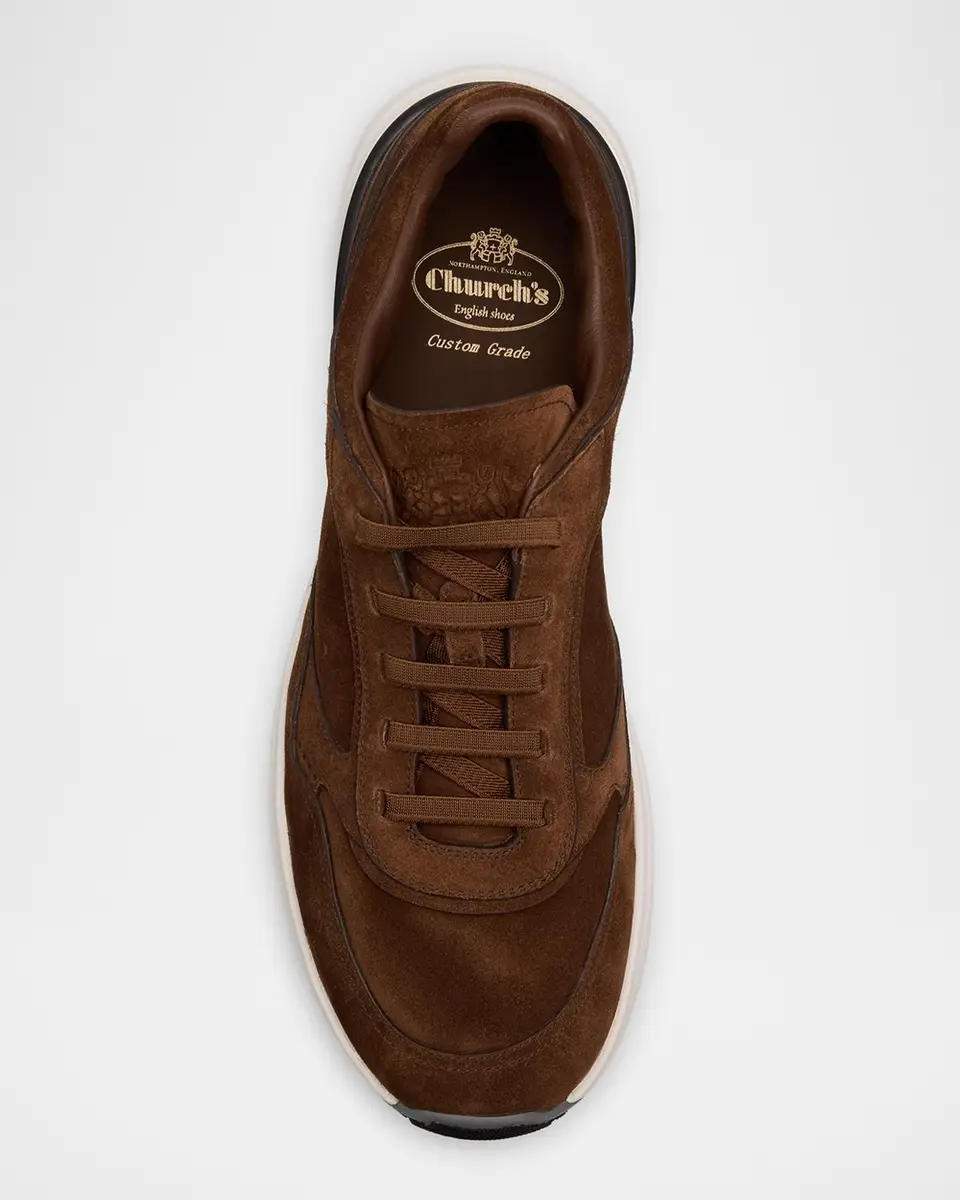 Church's Men's Sterling Suede Low-Top Sneakers | Thumbnail 3 Church's Men's Sterling Suede Low-Top Sneakers | Thumbnail 3