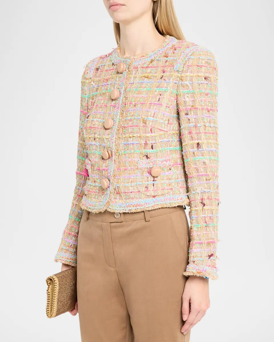 MAISON COMMON Cotton Blend Tweed Macaroon Jacket | Thumbnail 4 MAISON COMMON Cotton Blend Tweed Macaroon Jacket | Thumbnail 4