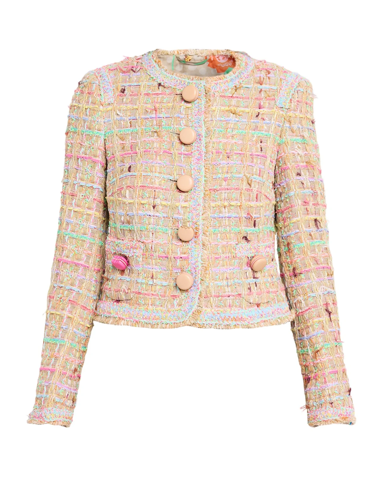 Cotton Blend Tweed Macaroon Jacket Cotton Blend Tweed Macaroon Jacket