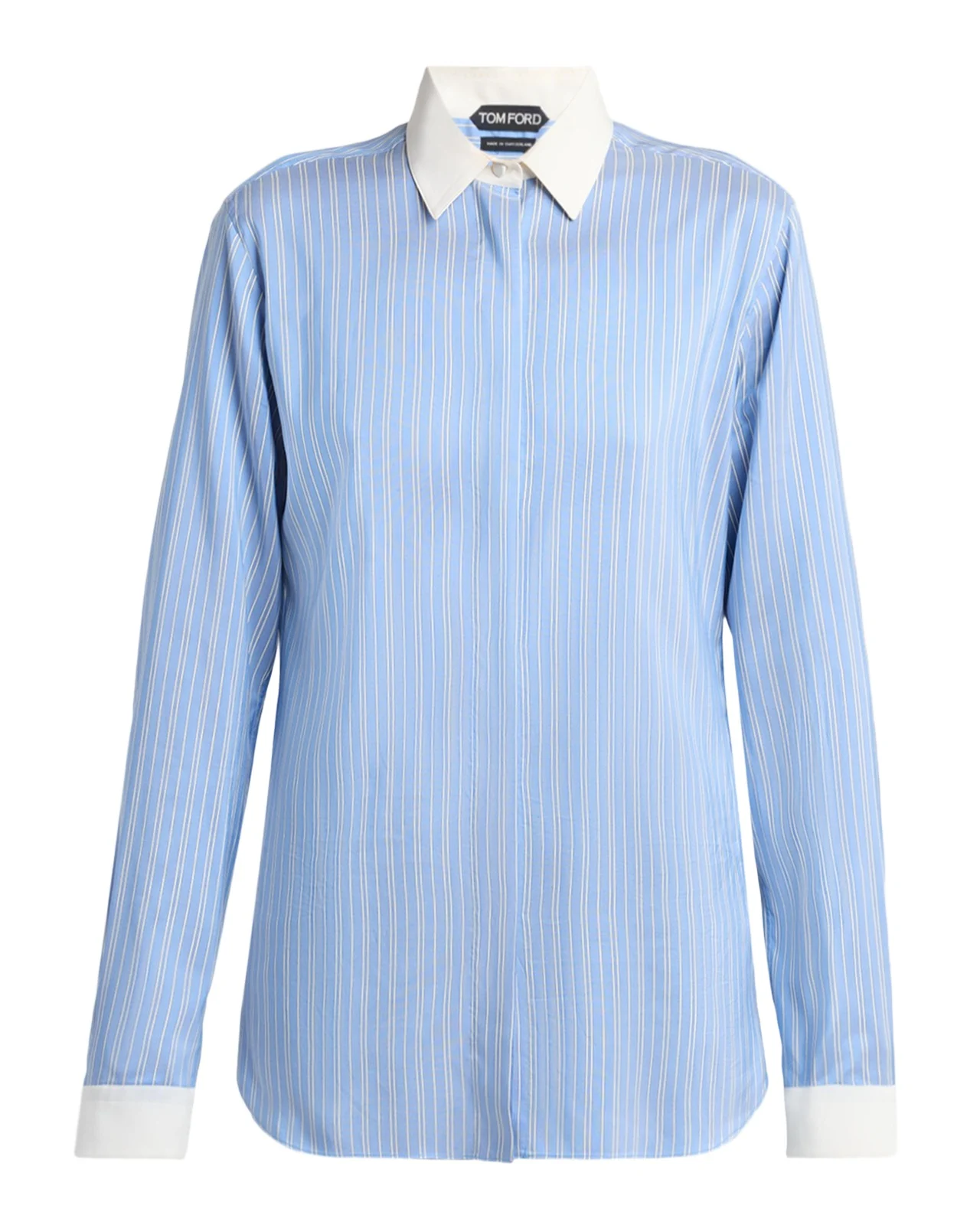 Striped Silk Button-Down Shirt Striped Silk Button-Down Shirt
