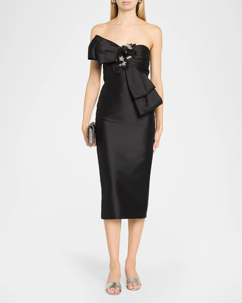 BADGLEY MISCHKA Strapless Cocktail Midi Dress | Thumbnail 2 BADGLEY MISCHKA Strapless Cocktail Midi Dress | Thumbnail 2