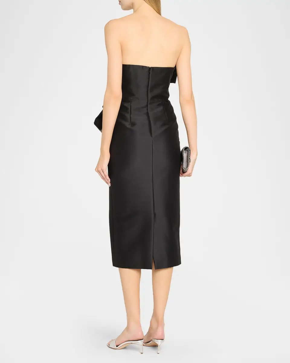 BADGLEY MISCHKA Strapless Cocktail Midi Dress | Thumbnail 3 BADGLEY MISCHKA Strapless Cocktail Midi Dress | Thumbnail 3