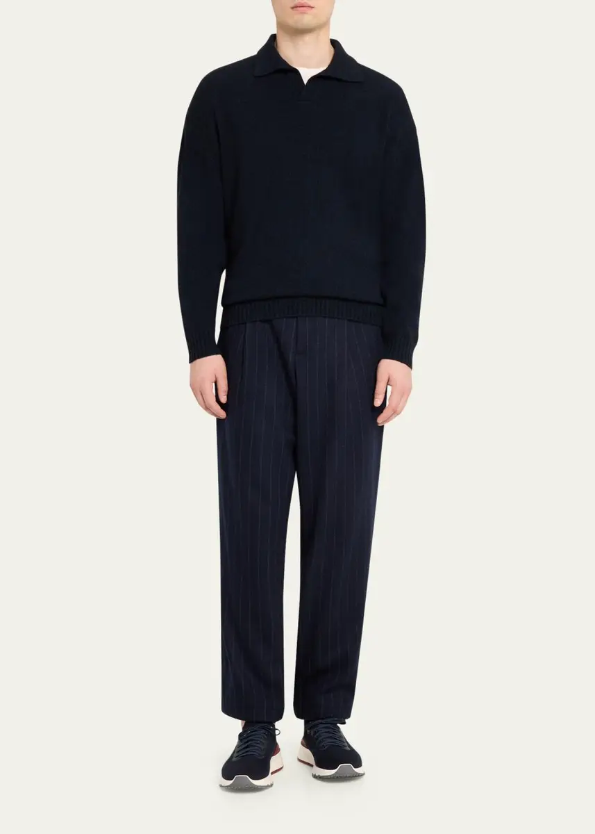 Sease Men's Coarsehair Cashmere Polo Shirt | Thumbnail 7 Sease Men's Coarsehair Cashmere Polo Shirt | Thumbnail 7