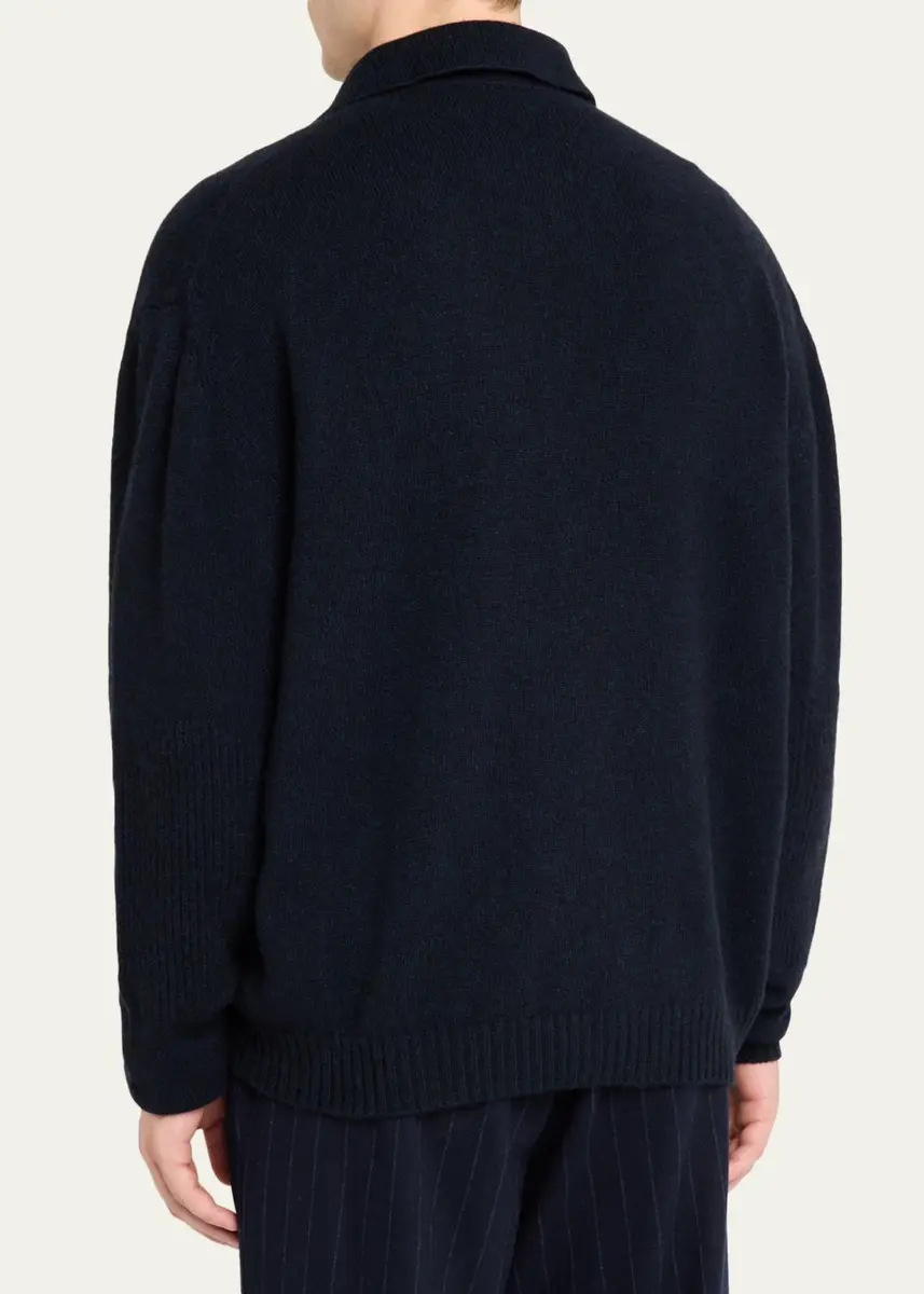 Sease Men's Coarsehair Cashmere Polo Shirt | Thumbnail 8 Sease Men's Coarsehair Cashmere Polo Shirt | Thumbnail 8