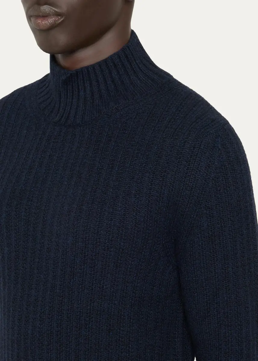Baldassari Men's Fontana Ribbed Cotton Sweater | Thumbnail 5