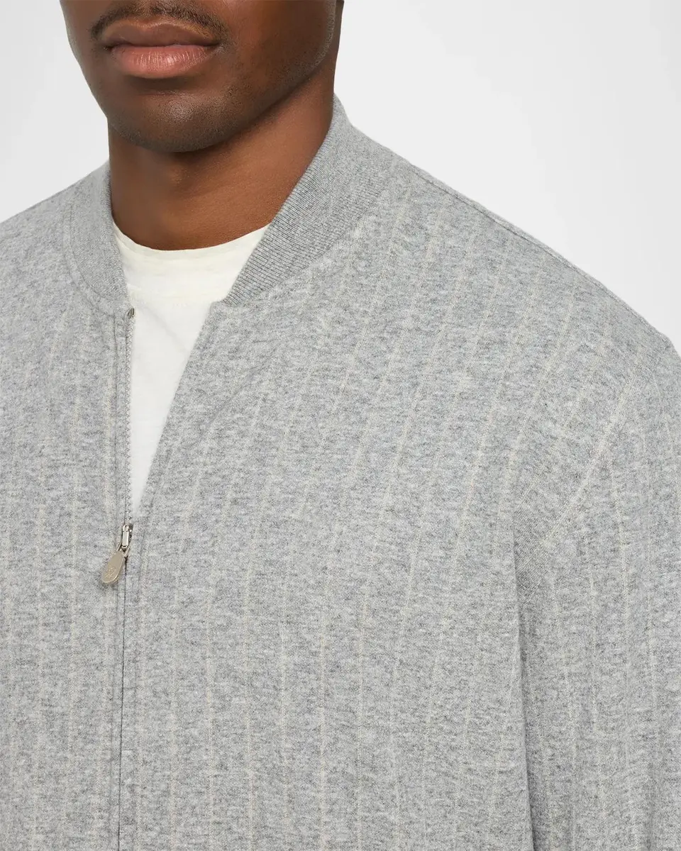 Brunello Cucinelli Men's Cotton-Blend Cardigan | Thumbnail 5 Brunello Cucinelli Men's Cotton-Blend Cardigan | Thumbnail 5