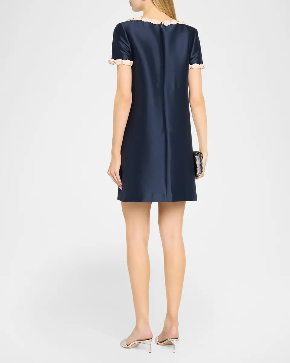 BADGLEY MISCHKA Contrast Bow Mikado Shift Cocktail Dress | Thumbnail 3