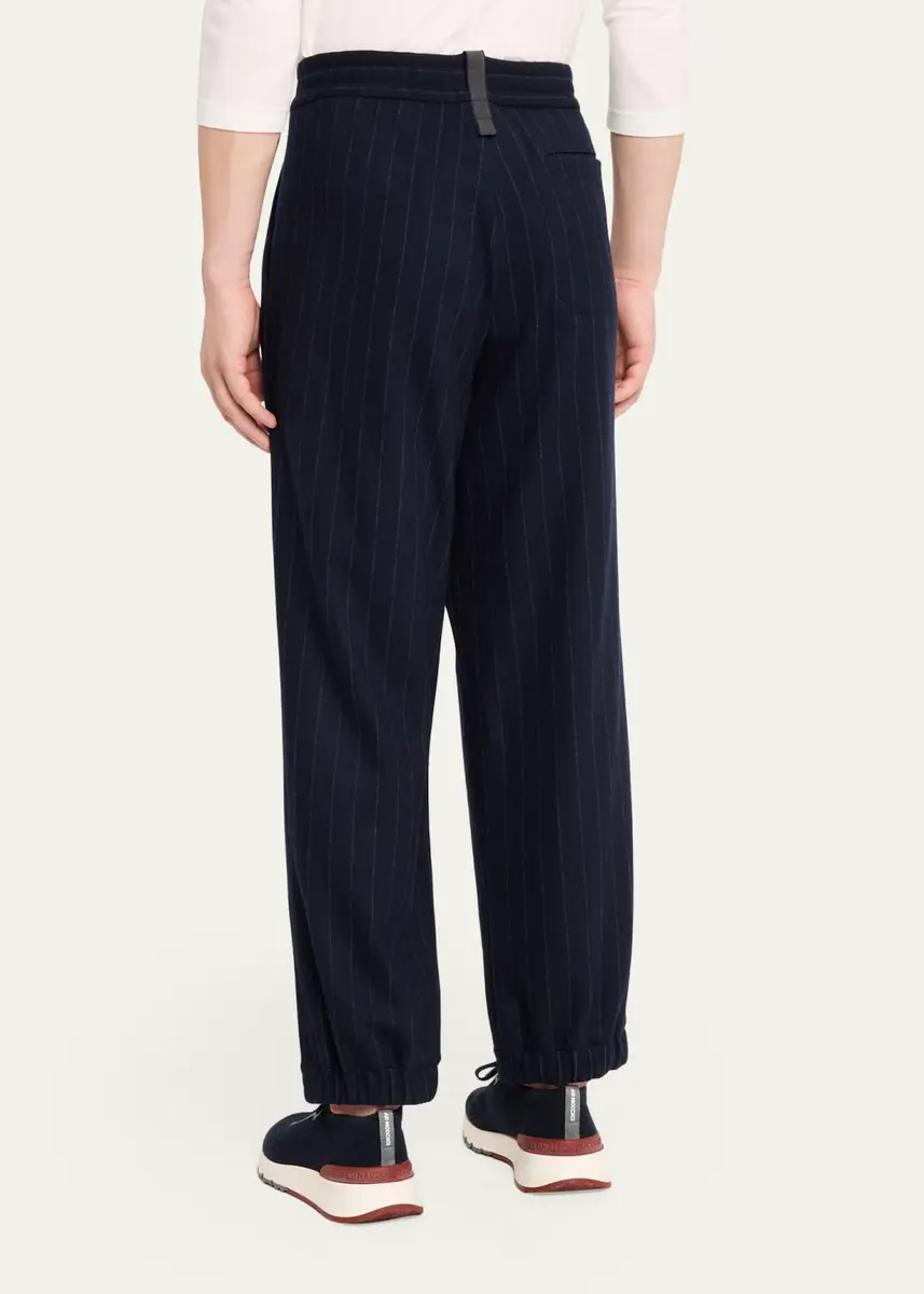 Sease Men's Brushed Jersey Wool-Cashmere Joggers | Thumbnail 3 Sease Men's Brushed Jersey Wool-Cashmere Joggers | Thumbnail 3