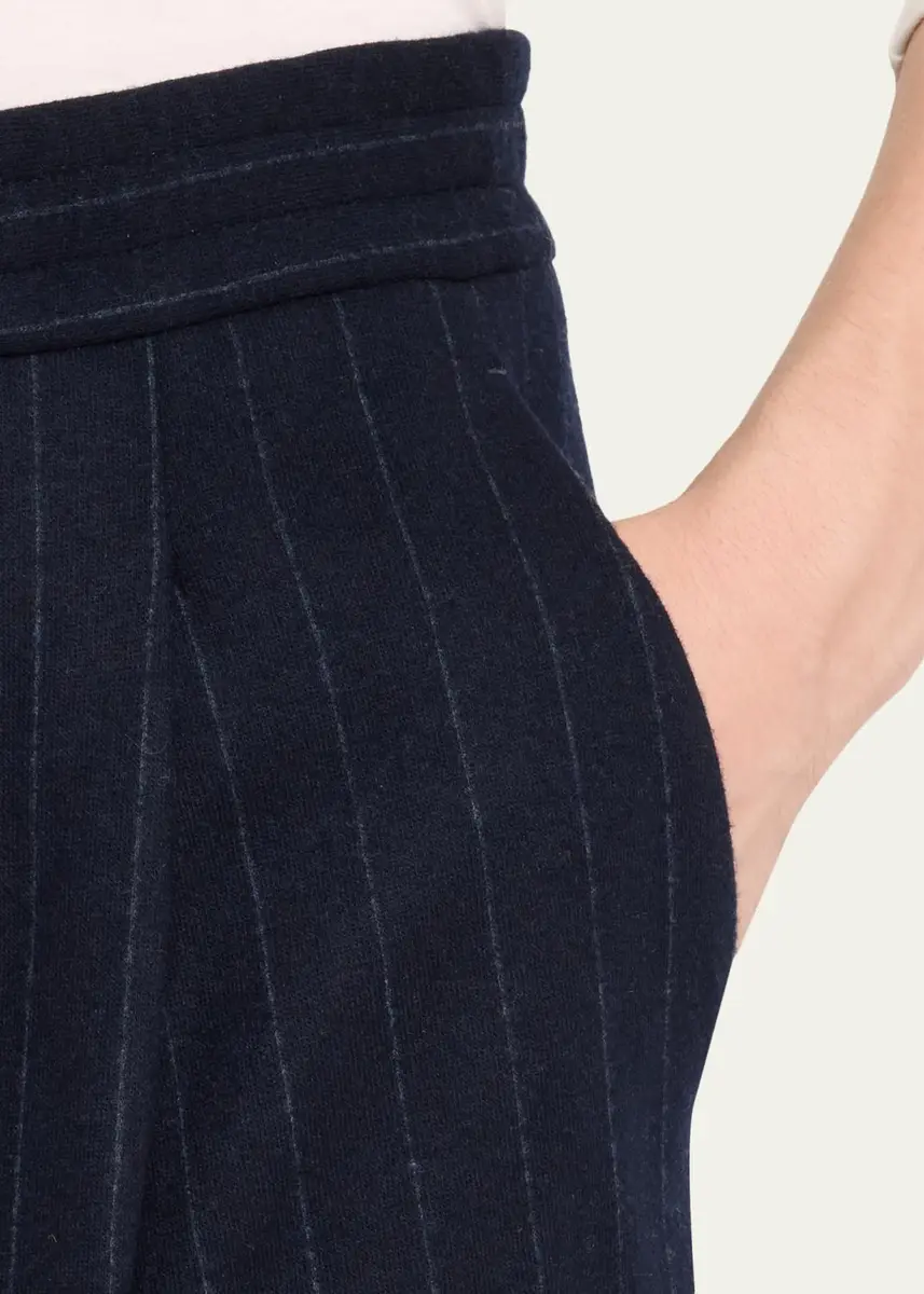 Sease Men's Brushed Jersey Wool-Cashmere Joggers | Thumbnail 5 Sease Men's Brushed Jersey Wool-Cashmere Joggers | Thumbnail 5
