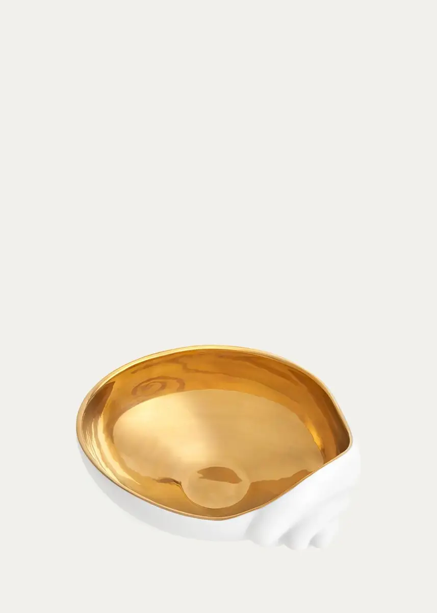L'Objet x Jessica McCormack Shell 24K Gold-Plated Bowl, Medium | Thumbnail 3 L'Objet x Jessica McCormack Shell 24K Gold-Plated Bowl, Medium | Thumbnail 3