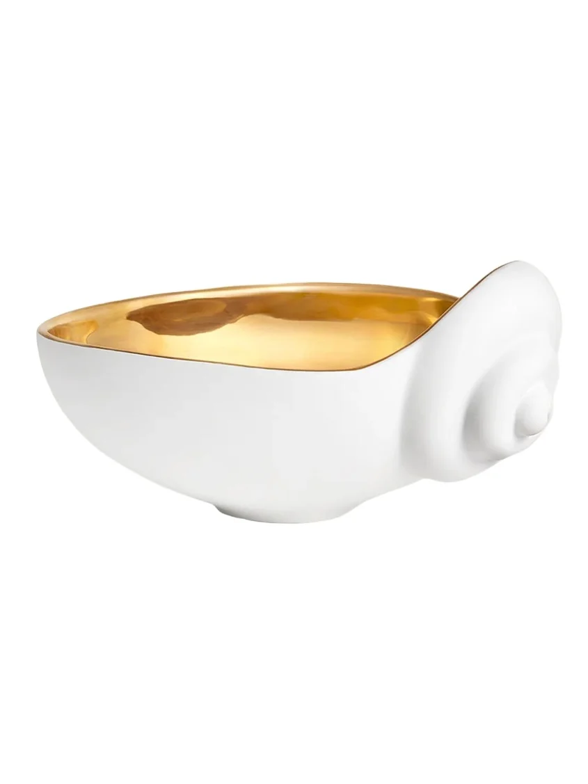 L'Objet x Jessica McCormack Shell 24K Gold-Plated Bowl, Medium