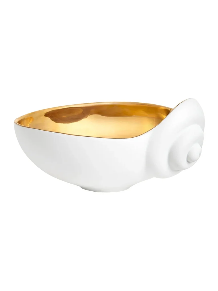 L'Objet x Jessica McCormack Shell 24K Gold-Plated Bowl, Small