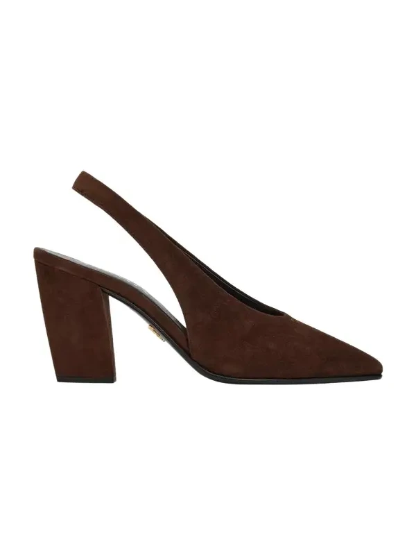85mm Suede Slingback Pumps 85mm Suede Slingback Pumps