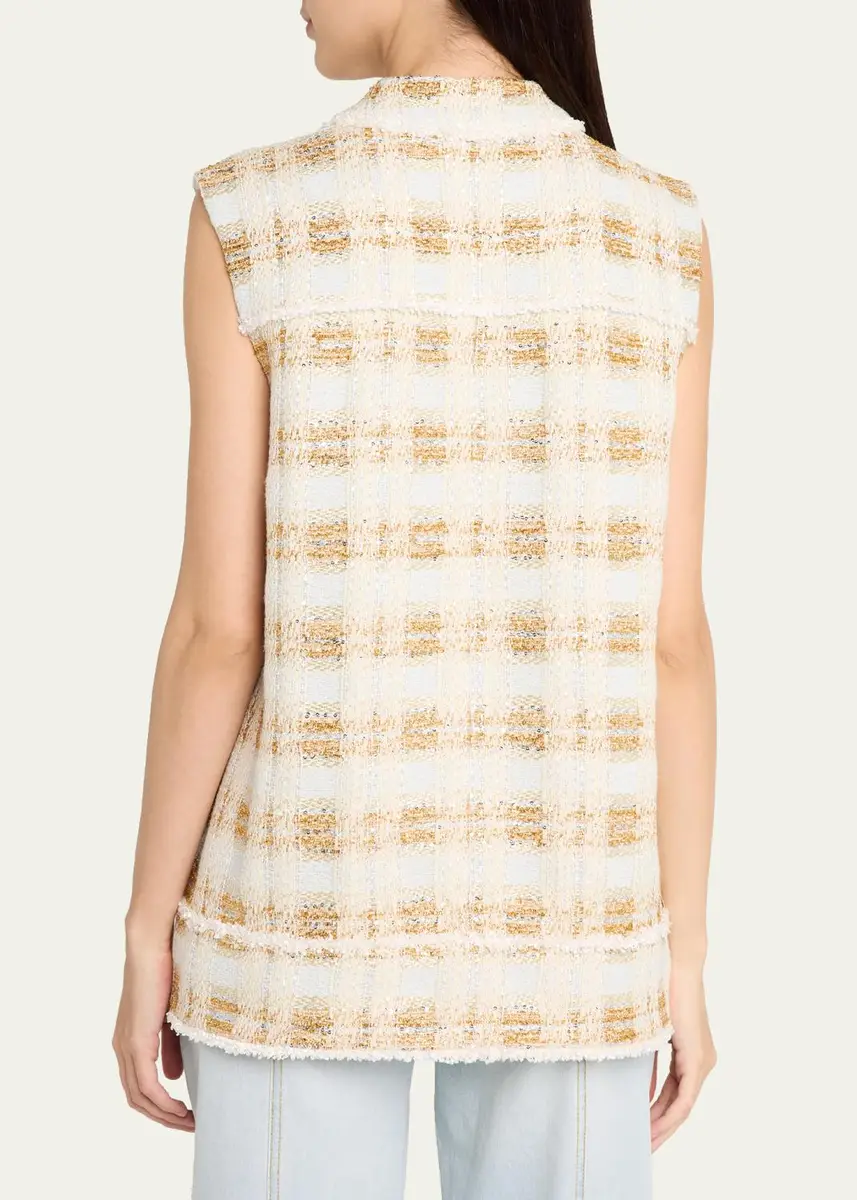 Ramy Brook Violet Tweed Longline Vest | Thumbnail 3 Ramy Brook Violet Tweed Longline Vest | Thumbnail 3