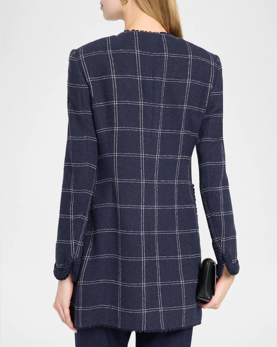 MAISON COMMON Windowpane Long jacket | Thumbnail 3 MAISON COMMON Windowpane Long jacket | Thumbnail 3