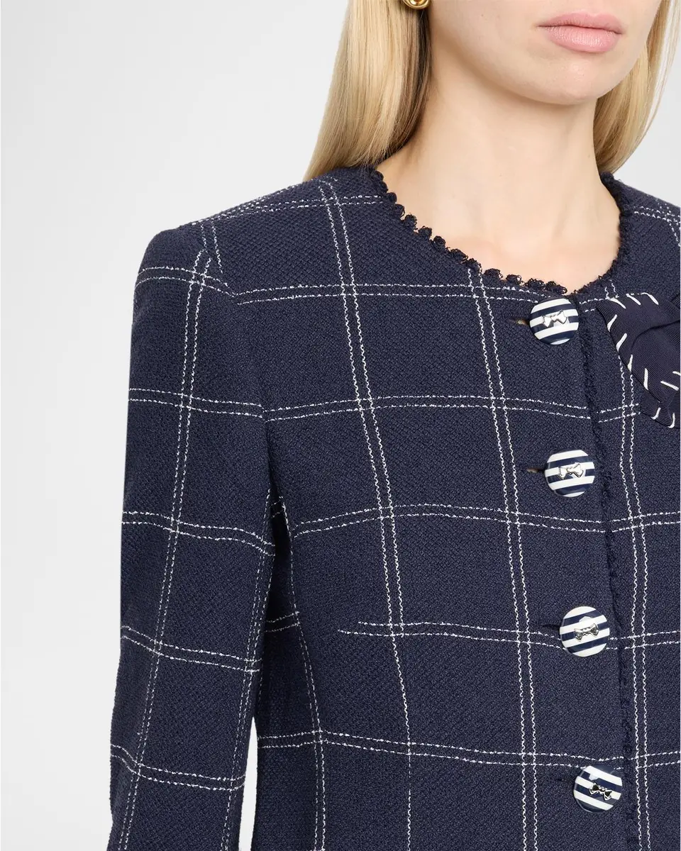 MAISON COMMON Windowpane Long jacket | Thumbnail 5 MAISON COMMON Windowpane Long jacket | Thumbnail 5